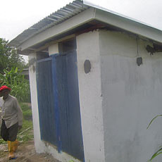 Side View of Latrine