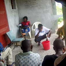 Local Villagers Practicing Lessons