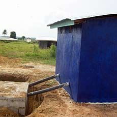 Pour/flush Latrine Septic Tank