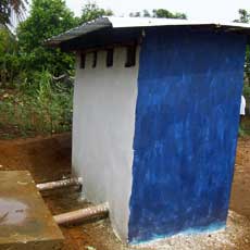 Side View of Washroom