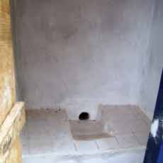 Inside key hole in Washroom