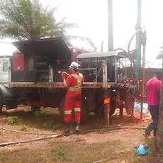 Attempting to Drill a Well