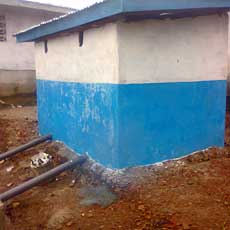Side View of Washroom
