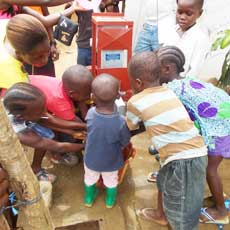 Children enjoying Safe Water